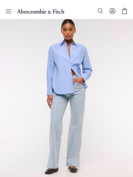 Abercrombie & Fitch Denim - Abercrombie & Fitch Light Wash 90’s Straight Jeans curve love high waisted